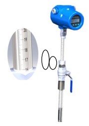 DN65熱式氣體質(zhì)量流量計一體型外觀結(jié)構(gòu)圖